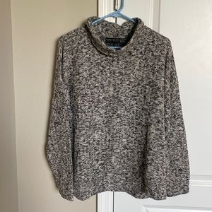 Sweater size 1x knit sweater with mock cowl neckline